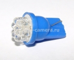 Светодиодная лампа T10 7 LED (синяя)