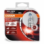 Галогенная лампа Osram H1 Night Breaker Silver +100%